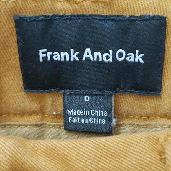 ⭐HP⭐FRANK & OAK Tan high waist wide leg crop pants - Picture 11 of 12